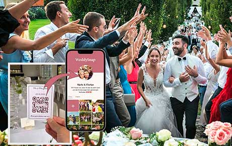 WeddySnap – Hochzeitsfotos der Gäste einfach per QR-Code teilen
